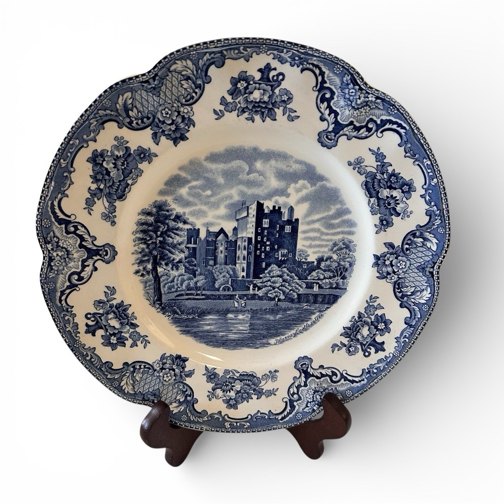 Johnson Brothers Old Britain Castles Blue Dinner Plate 10" Vintage Blarney Castl